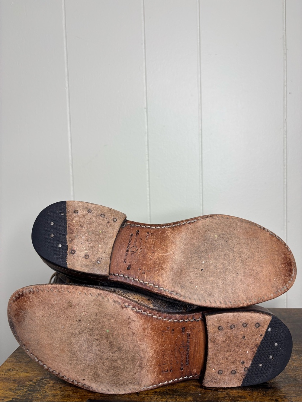 BED STU Cobbler Sandover Brown Leather Mid Buckle Boots Distressed Womens Size 9 - Picture 9 of 9